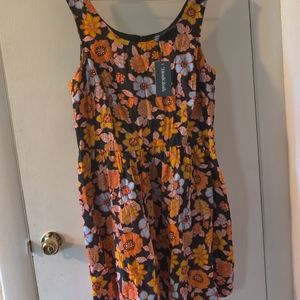 Modcloth floral a line dress